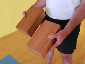 Lightweight Yoga Blocks made of Redwood